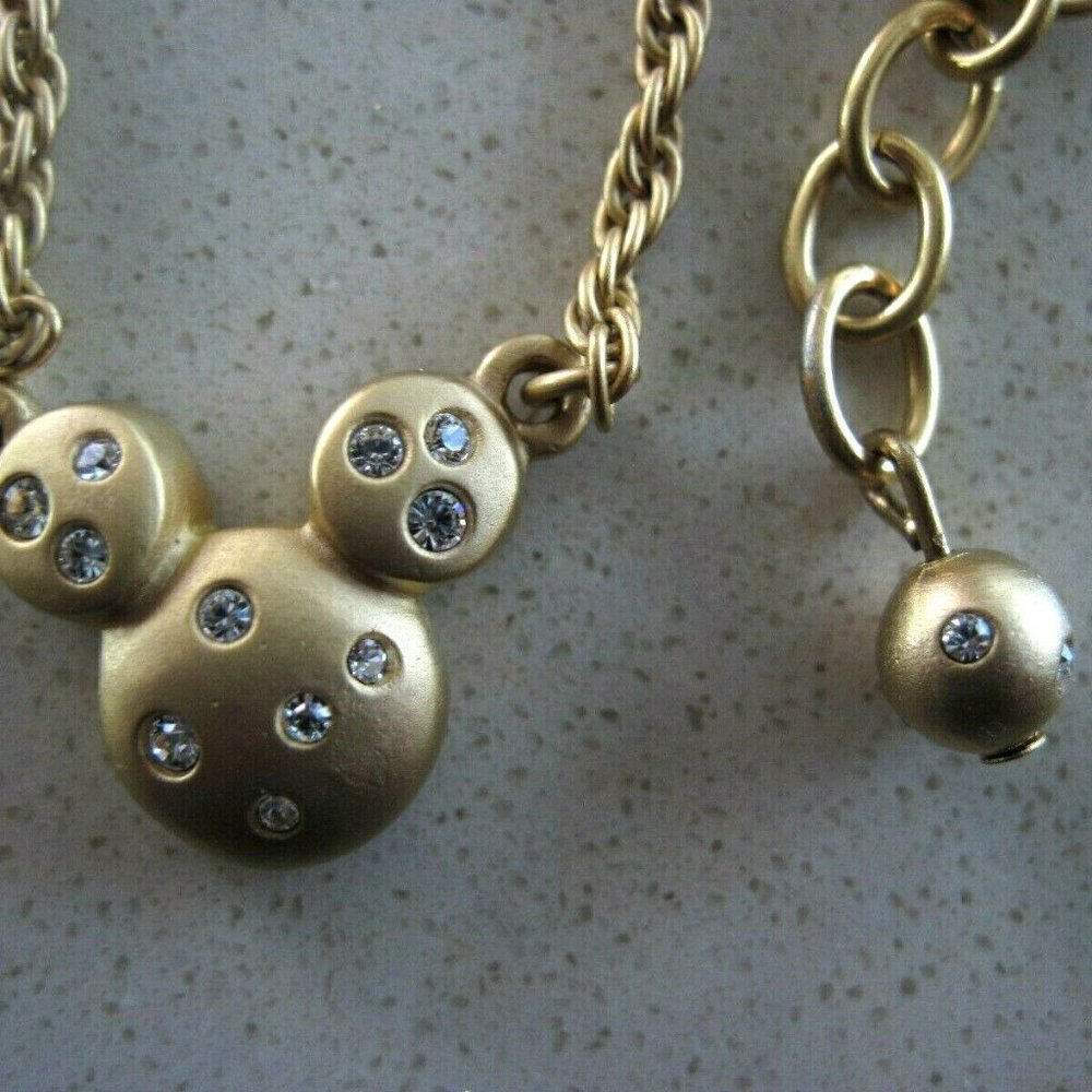 Flash Sale Swarovski & Disney Mickey Mouse Necklace, Bracelet, Earrings RARE - Picture 4 of 12
